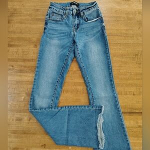 FIRE & RAIN DENIM Blue High-Rise Flare Jeans Size 00